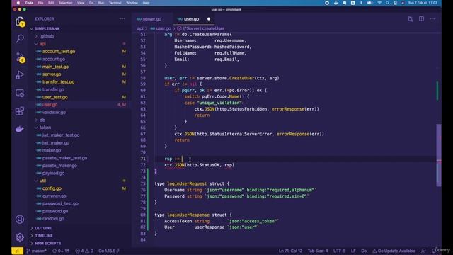 011 Implement login user API that returns PASETO or JWT access token in Go смотреть онлайн