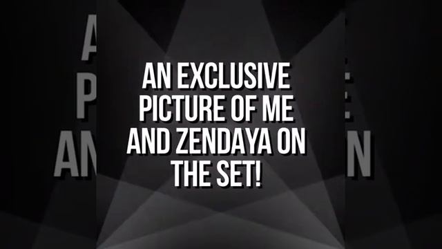 An exclusive picture of me and zendaya on the set of Spider-Man far from home! смотреть онлайн