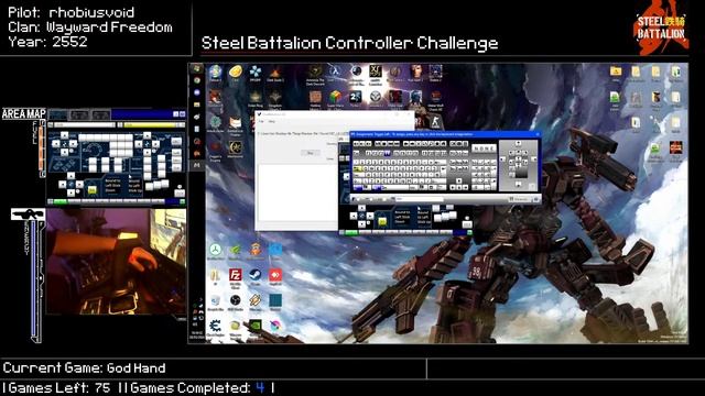 The Steel Battalion Controller Challenge - 70 games, and a lot of pain! смотреть онлайн
