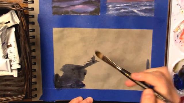 Landscape Scribbles in Gouache Paint | Jamie Danae смотреть онлайн