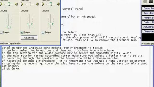 CamStudio settings sound speaker for NX9105 sandy7m смотреть онлайн