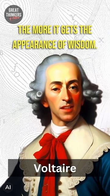 Voltaire Quotes | This is what happens when we say stupid things over and over. | #shorts смотреть онлайн