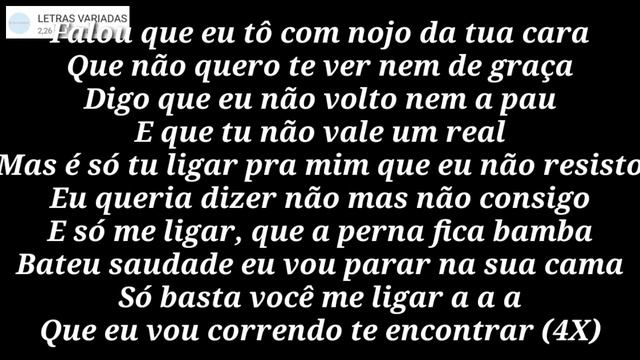 BARÕES DA PISADINHA ( BASTA VOCÊ ME LIGAR ) LETRA/DOWNLOAD смотреть онлайн