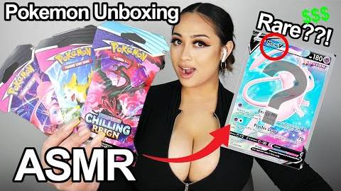Anyastja Pokémon Card Boosters Unboxing ASMR LOUD