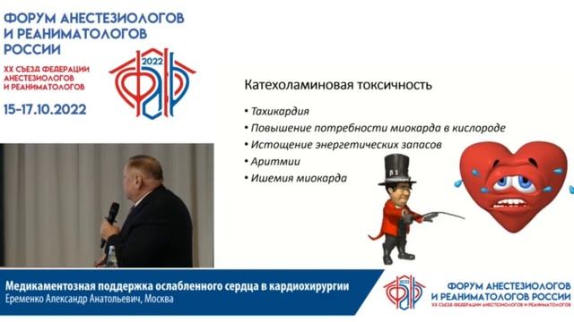 Медикамент поддержка сердца в кардиохирургии Еременко АА 2022