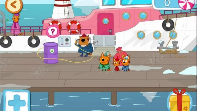 Увлекательные приключения с ТРИ КОТА. Развивающие игры. Обучающие мультики для детей. Игры смотреть онлайн