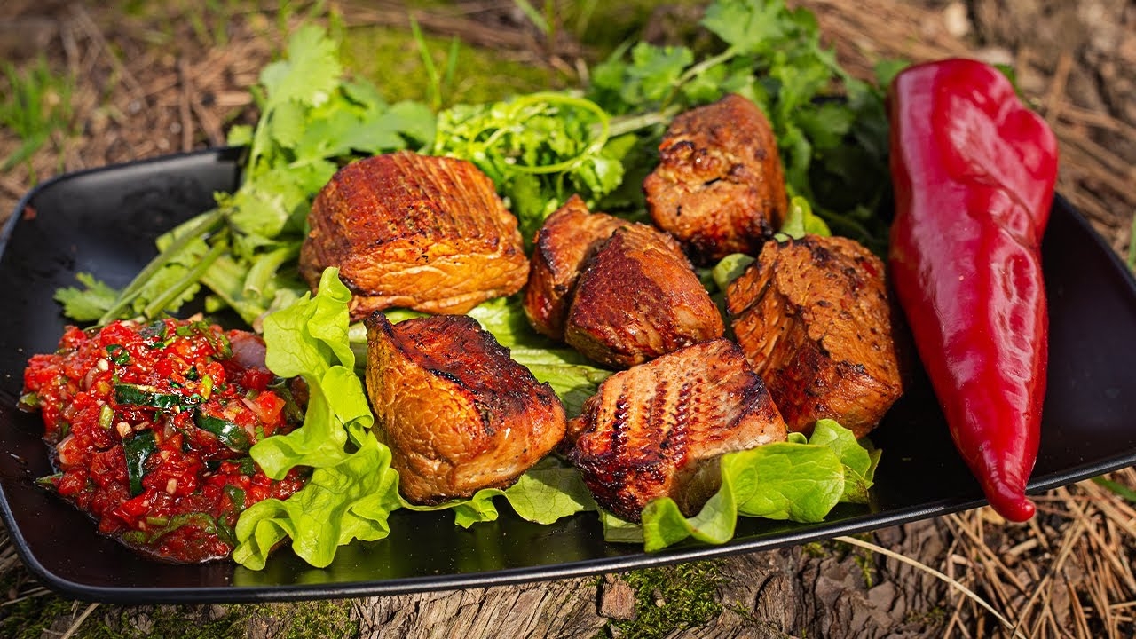 Шашлык из свиной вырезки - вкуснее ничего не пробовал! Шашлык из свинины. смотреть онлайн