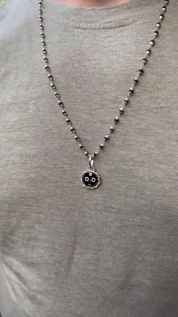 Black Tulasi Silver with Jagannath Pendant Handmade tulsi necklace hare krishna kanthi mala, 1 ro смотреть онлайн