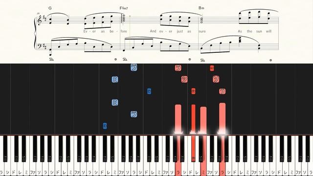 Beauty and the Beast - Céline Dion & Peabo Bryson - Hard Piano Tutorial + Sheets【Piano Arrangement】 смотреть онлайн