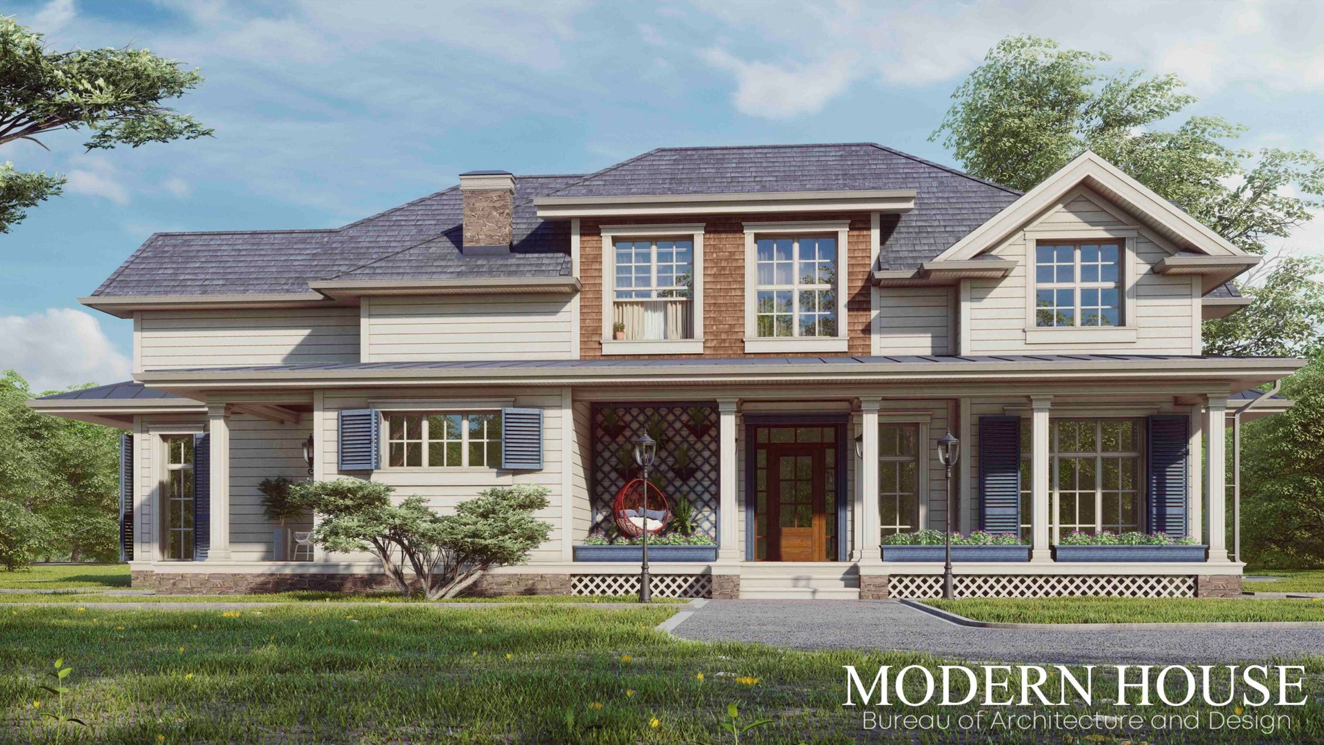 Загородный дом в Американском стиле