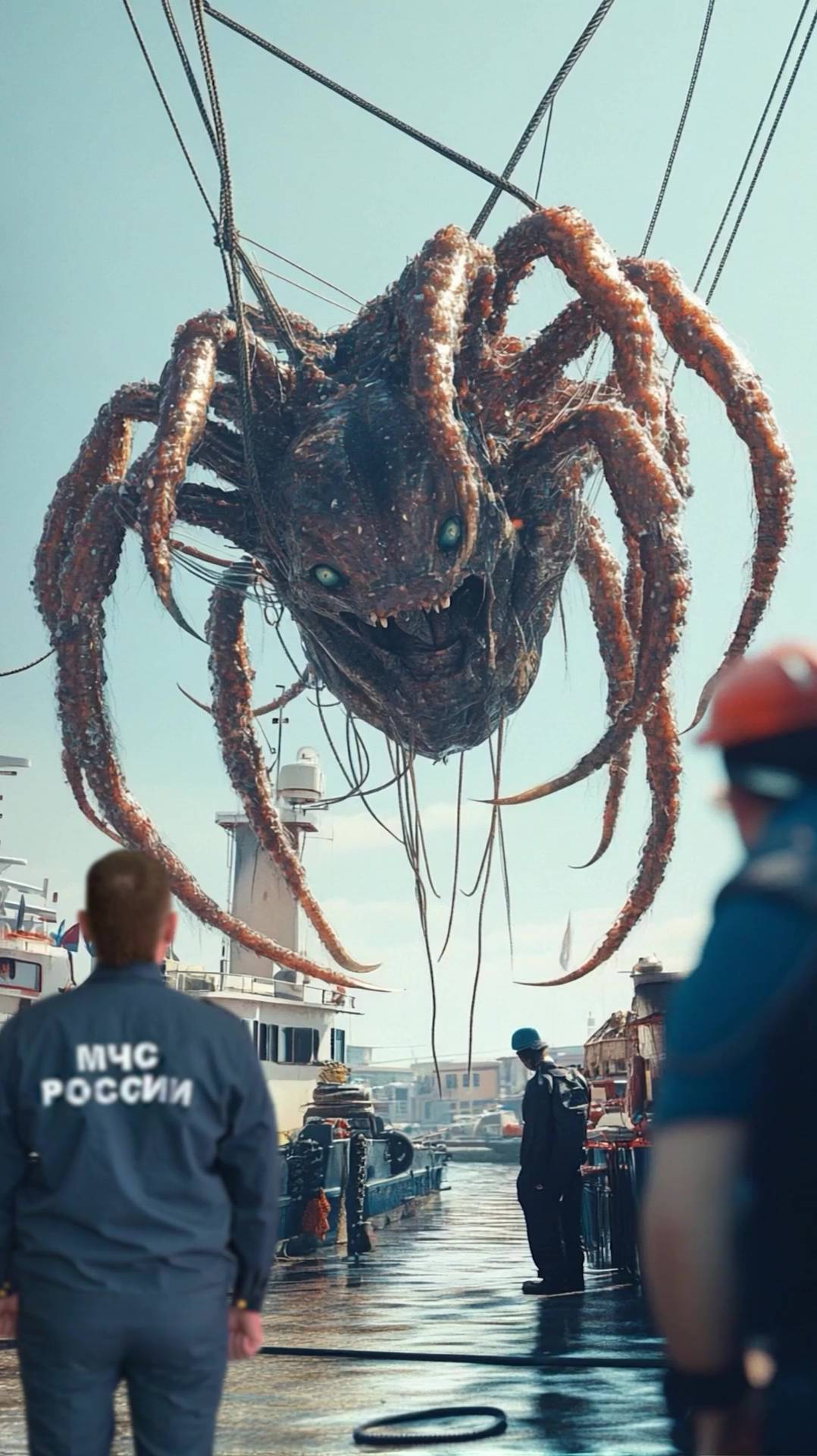 Краба гигантских размеров вытащили из моря. Вкусно и много, только может из улова стать охотником смотреть онлайн