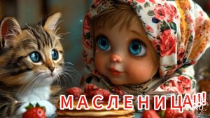 Поздравление с Масленицей открытка