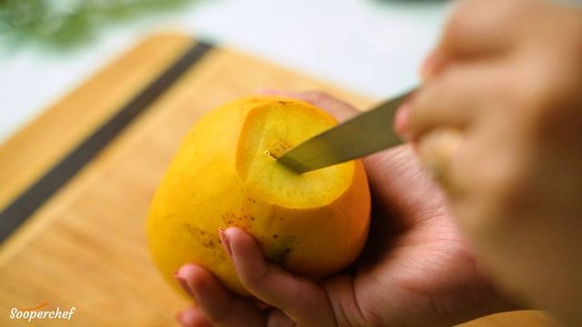 Mango Stuffed Kulfi | Stuffed Mango Kulfi Recipe | SooperChef смотреть онлайн