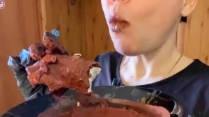 Мокрый мел в пасте из глины Бордо / Wet chalk in clay paste