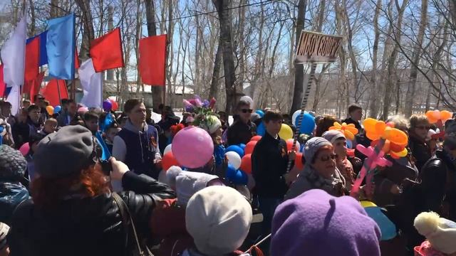 Парад победы в 2015 (Николаевск-на-Амуре)