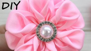 Не успеваю их делать, как их разбирают! Цветы из репсовых лент мастер-класс