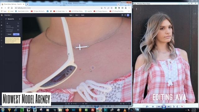 Teen Model Ava - Editing Models - Venus Hoops - Midwest Model Agency