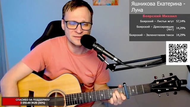 Яшникова - Луна 🎶 кавер на гитаре и аккорды смотреть онлайн