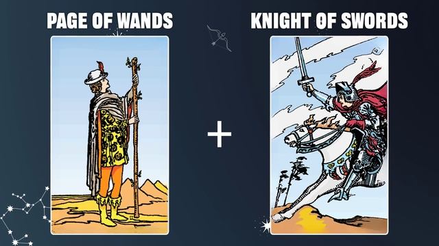 Page Of Wands & Knight Of Swords 💡TAROT CARD COMBINATION AND MEANING