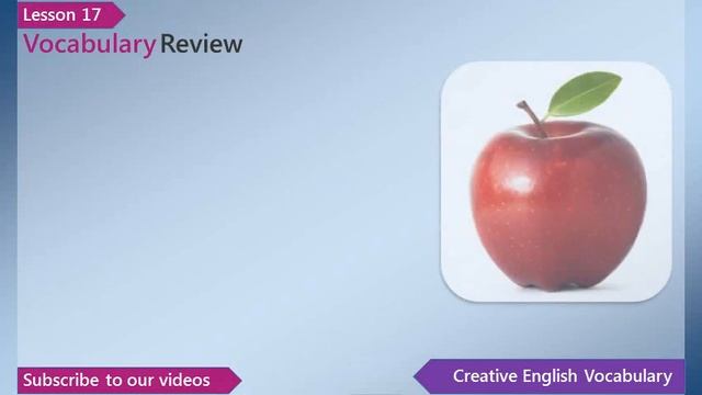 Learn English - English Vocabulary Lesson 17 - Fruit | Free English Lessons, ESL English Lessons смотреть онлайн