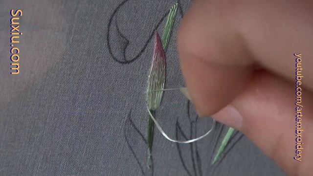 Hand Embroidery Chinese Suzhou Embroidery Orchid(2)