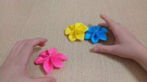 Оригами Цветы Подарок маме на 8 марта своими руками из бумаги