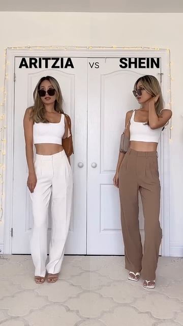 ARITZIA vs SHEIN 😳 who won? #shorts смотреть онлайн