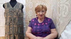 Жилет "Уголки 2". Мастер-класс по вязанию крючком от О. С. Литвиной.