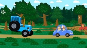 Машина для Профессора - Синий трактор песенки для детей малышей про машинки