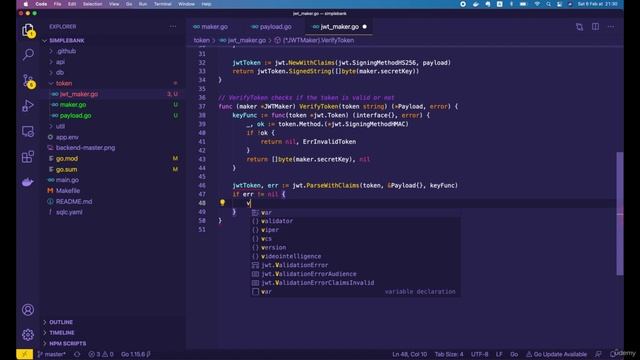 010 How to create and verify JWT & PASETO token in Golang смотреть онлайн