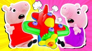 Свинки Пеппа и Джордж не поделили самолет! ✈️ Видео для детей про игрушки Свинка Пеппа