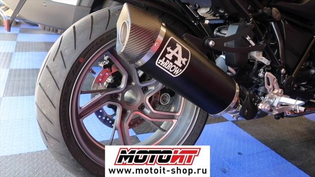 BMW R1250R/RS R1200R/RS с глушителем Arrow Maxi Race-Tech смотреть онлайн