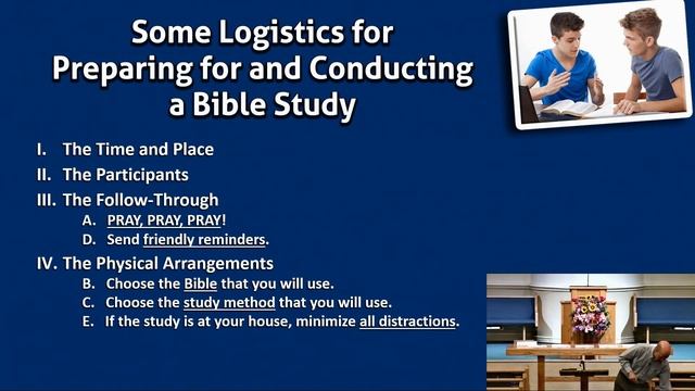 Logistics to Prepare for and Conduct a Bible Study смотреть онлайн