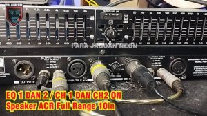 UJI COBA OUTPUT SUB EQ BEHRINGER FBQ 1502 : COBA COBA FREKUENSI X OVER (CROSSOVER)