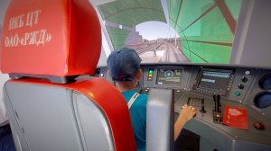 Симулятор - тренажер кабины машиниста поезда / "Поездка" на МЦК в Москве