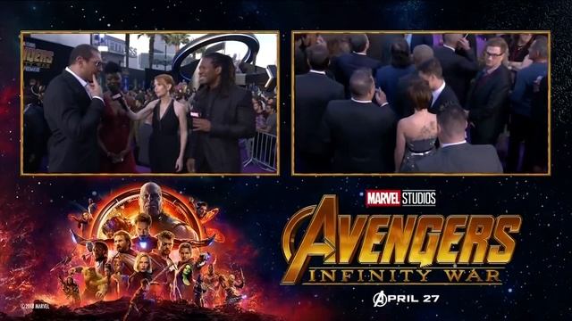 Danai Gurira and Dave Bautista Live at the Avengers: Infinity War Premiere смотреть онлайн