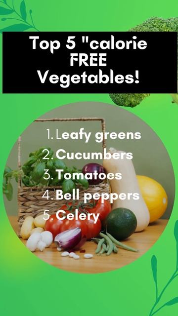 Top 5 calorie FREE Vegetables! смотреть онлайн