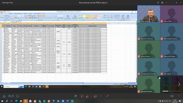Практические навыки по работе в системах PERCo