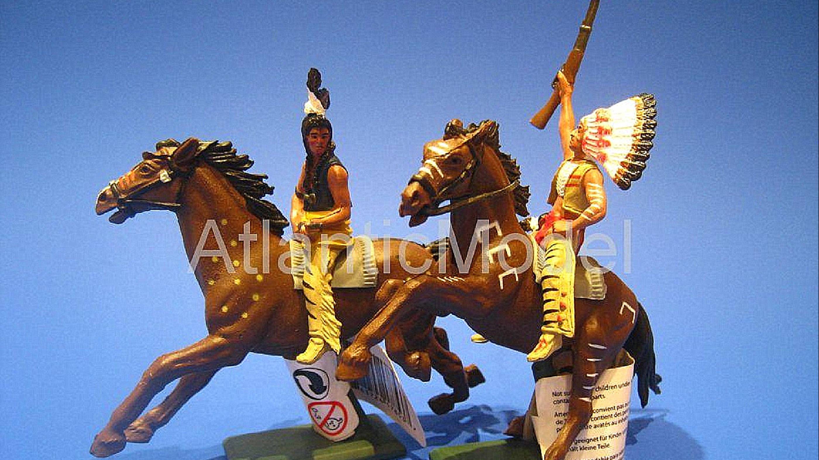 солдатики Britains Конные индейцы Вождь и индеец с ружьем смотреть онлайн