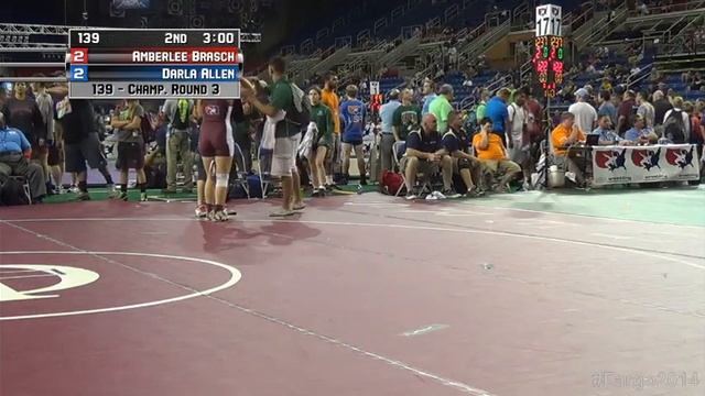139 Champ Round 3, Amberlee Brasch, Washington vs Darla Allen, Texas смотреть онлайн