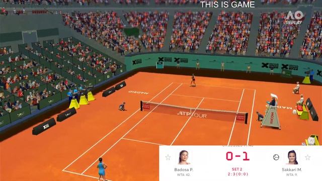 Paula Badosa vs maria Sakkari 🏆 ⚽ Madrid Open (05/01/2023) 🎮 gameplay on AO Open 2 смотреть онлайн