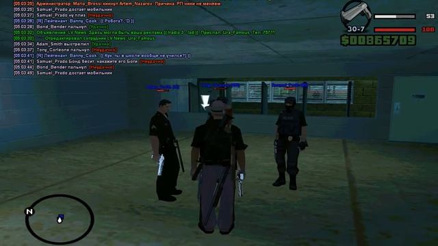 "Русская рулетка" в стиле LSPD [Samp RP - 01 server] смотреть онлайн