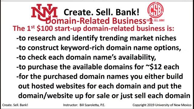 Create. Sell. Bank! Domain-Related Business Ideas смотреть онлайн