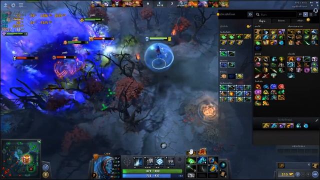 Lich (hard support) Team Fight KK-TH смотреть онлайн