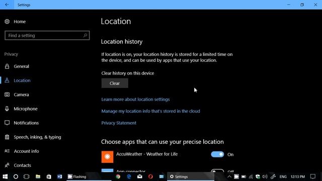 Windows 10 Creators update Privacy Settings for Location options смотреть онлайн