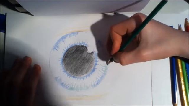 Drawing The Eye's Iris Timelaps (Detailed) w/ Brad смотреть онлайн