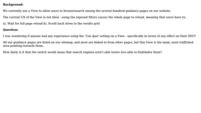 Drupal: Would enabling 'Use Ajax' for view content harm our SEO? смотреть онлайн