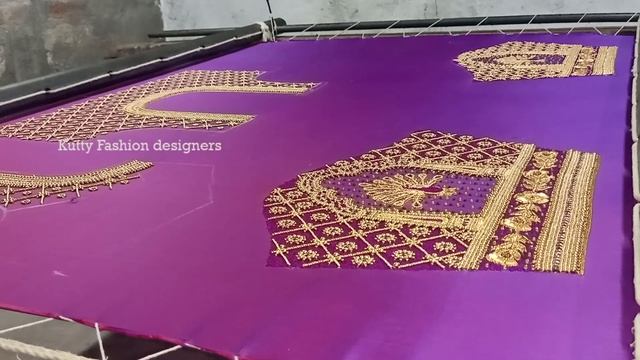 Latest model Taj Mahal Peacock bridal aari work design смотреть онлайн