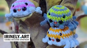 Схема Паучок крючком. Амигуруми схемы и описания. Автор: Ольга Корнеева