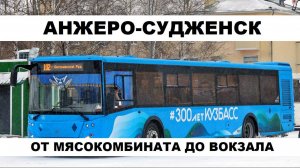 Анжеро-Судженск. Поездка на автобусе по маршруту №102 2024 год